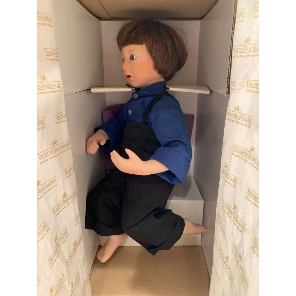 Adam Amish Blessings Vintage Ashton Drake Galleries Collectible Doll with Bird H